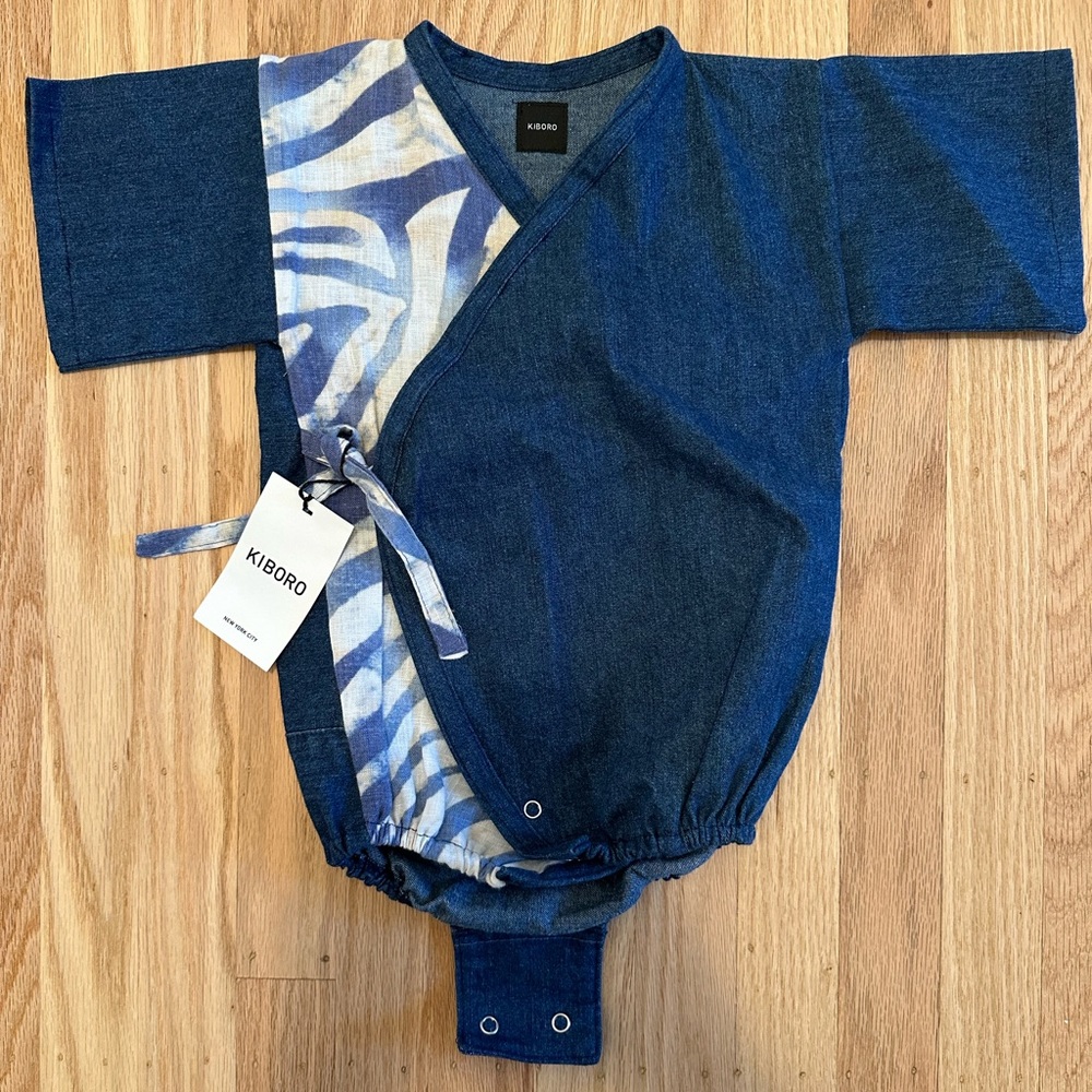 KIBORO kimono onsie - denim